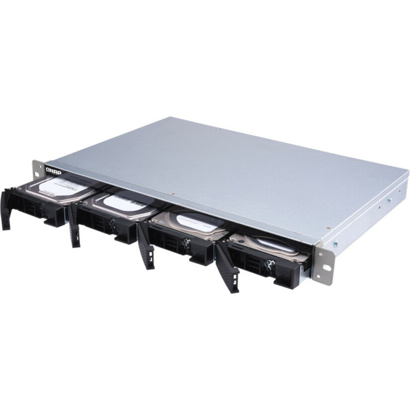 QNAP TL-R400S Drive Enclosure SATA/600 - Mini-SAS Host Interface - 1U Rack-mountable QNAP