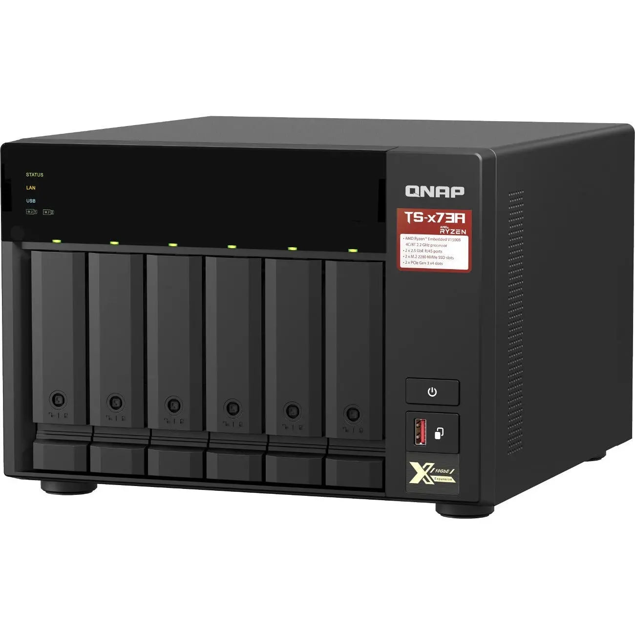 QNAP TS-673A-8G NAS Storage System | SKU QP-T673A8G QNAP